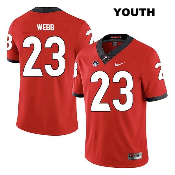 Georgia Bulldogs Youth Mark Webb #23 NCAA Legend Authentic Red Nike Stitched College Football Jersey NZN1756CP